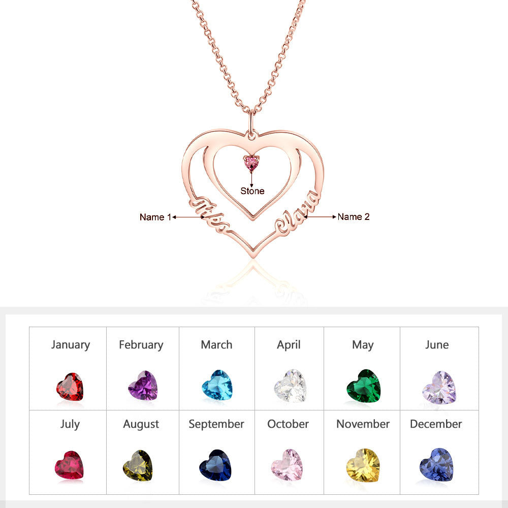 Custom Personalized Rhodium Plated Name Necklace
