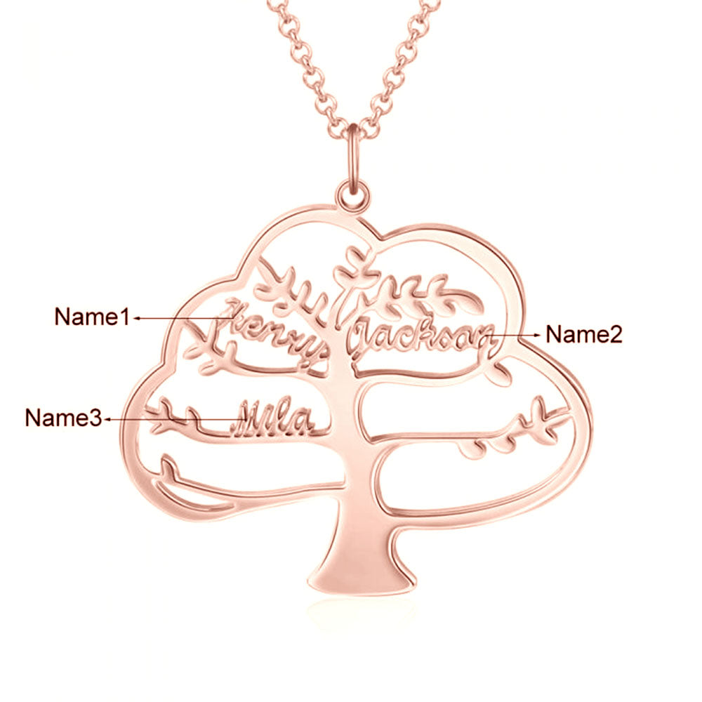 Personalized Rhodium Plated Name Necklace