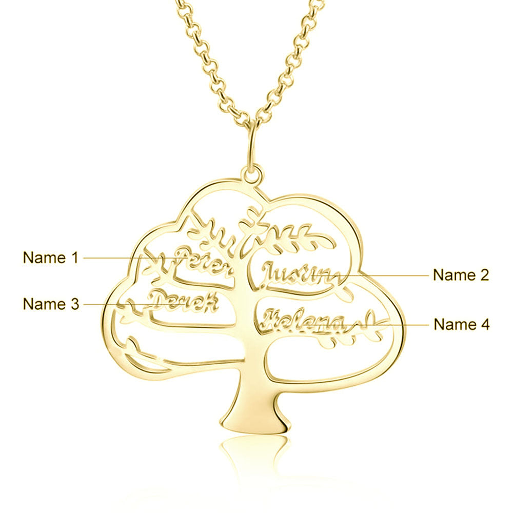 Personalized Rhodium Plated Name Necklace