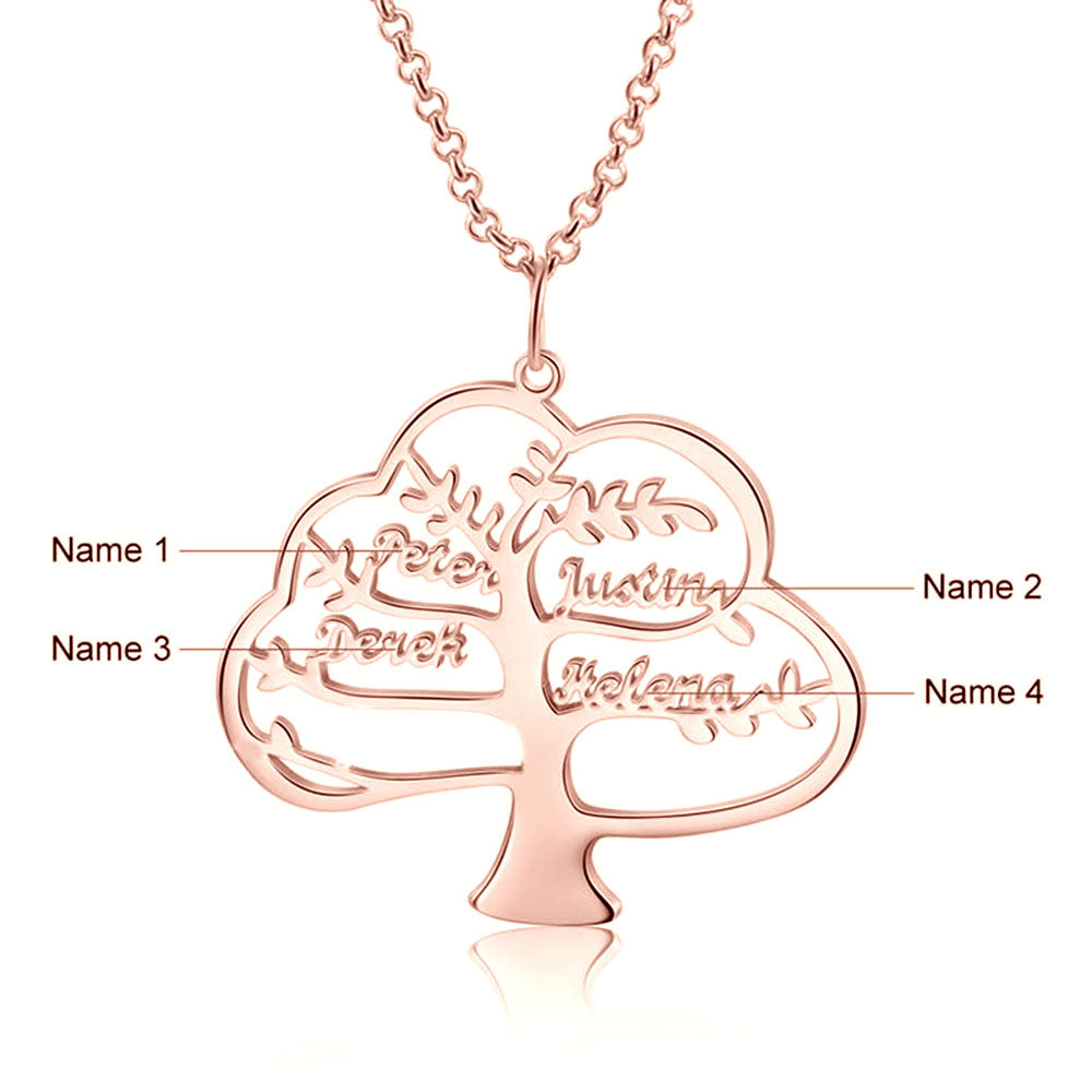Personalized Rhodium Plated Name Necklace