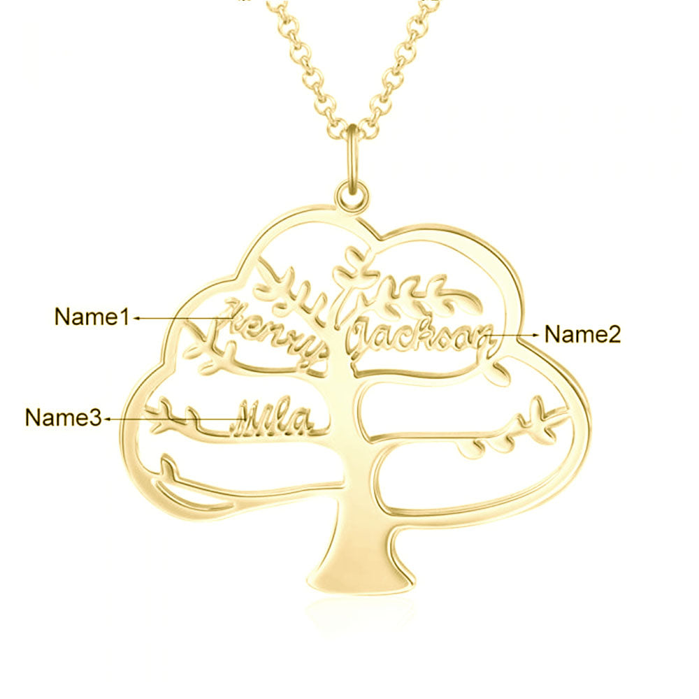 Personalized Rhodium Plated Name Necklace