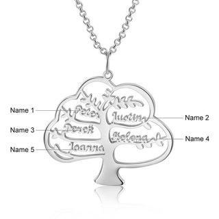 Personalized Rhodium Plated Name Necklace