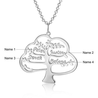 Personalized Rhodium Plated Name Necklace