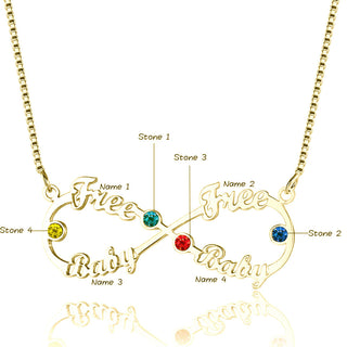 8 Character Birthstone Name Necklace