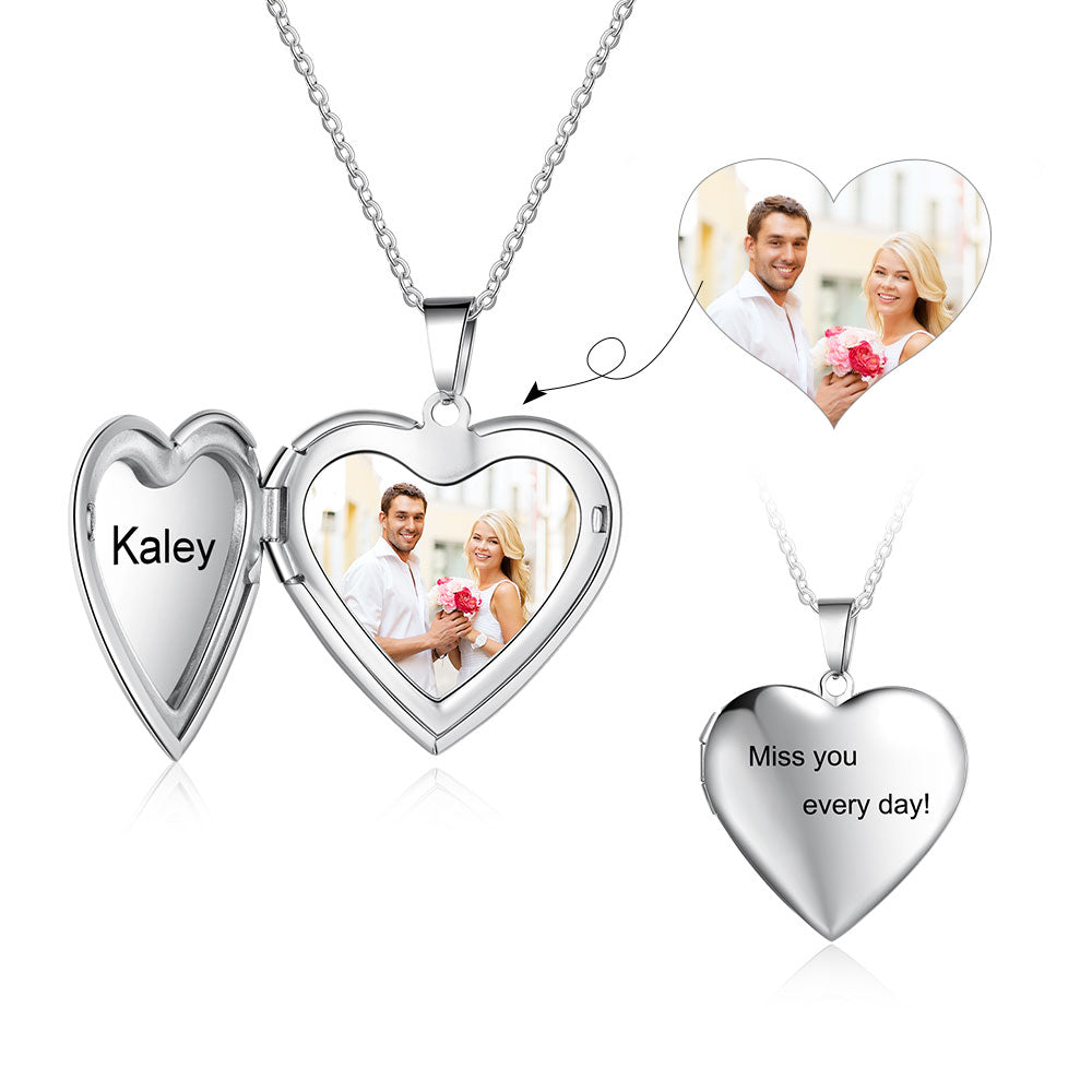 Personalized Stainless Steel Photo Necklace