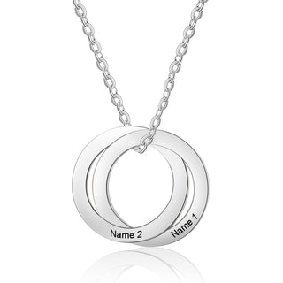 Custom Flat Circle Necklace