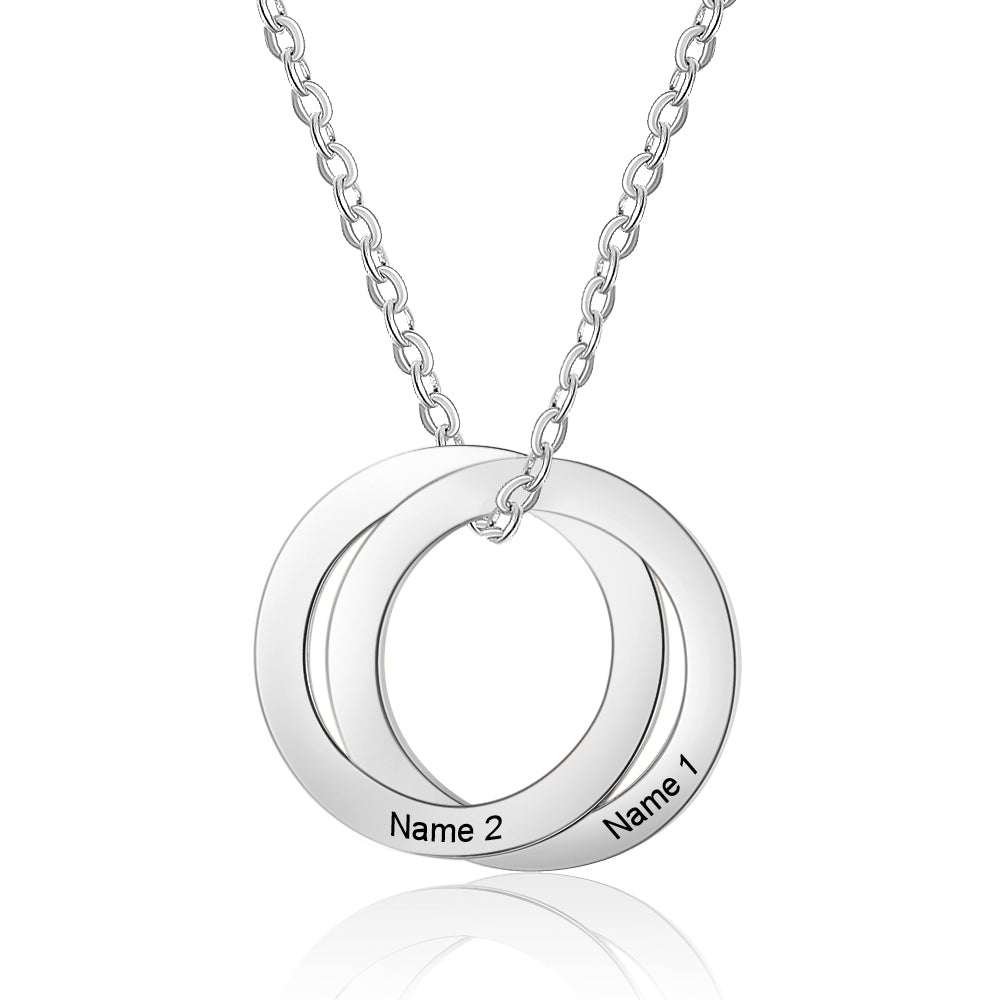 Custom Flat Circle Necklace