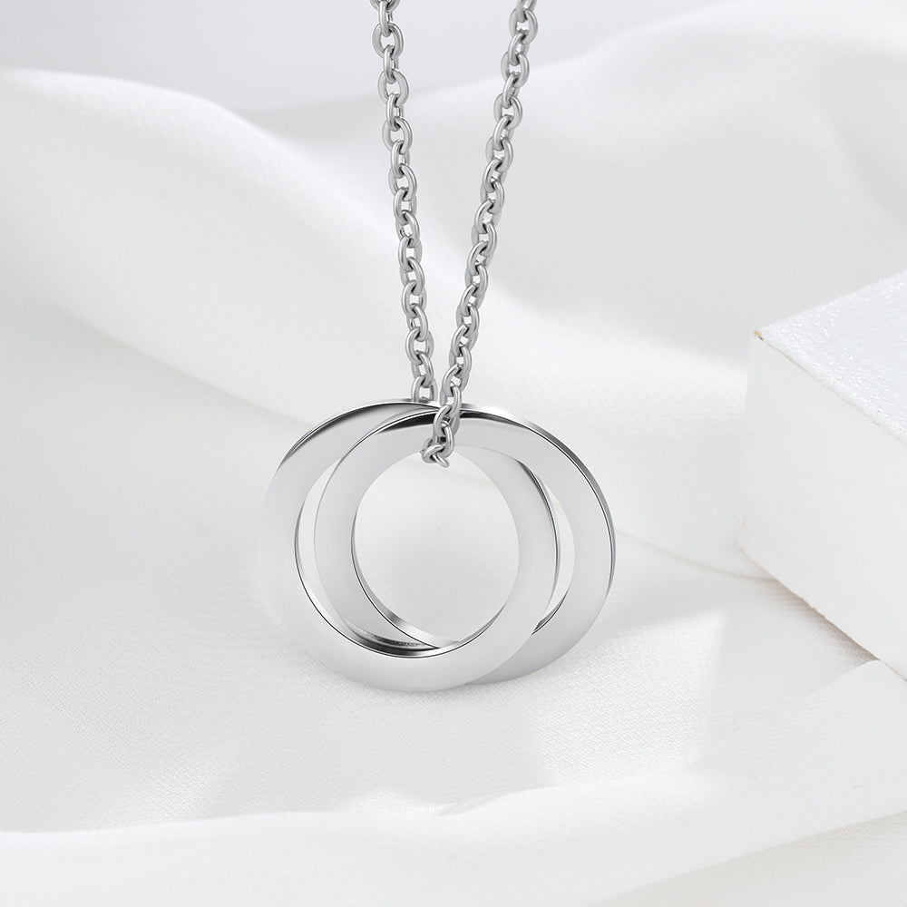 Custom Flat Circle Necklace
