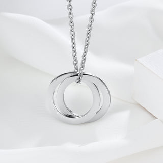 Custom Flat Circle Necklace