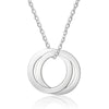 Custom Flat Circle Necklace
