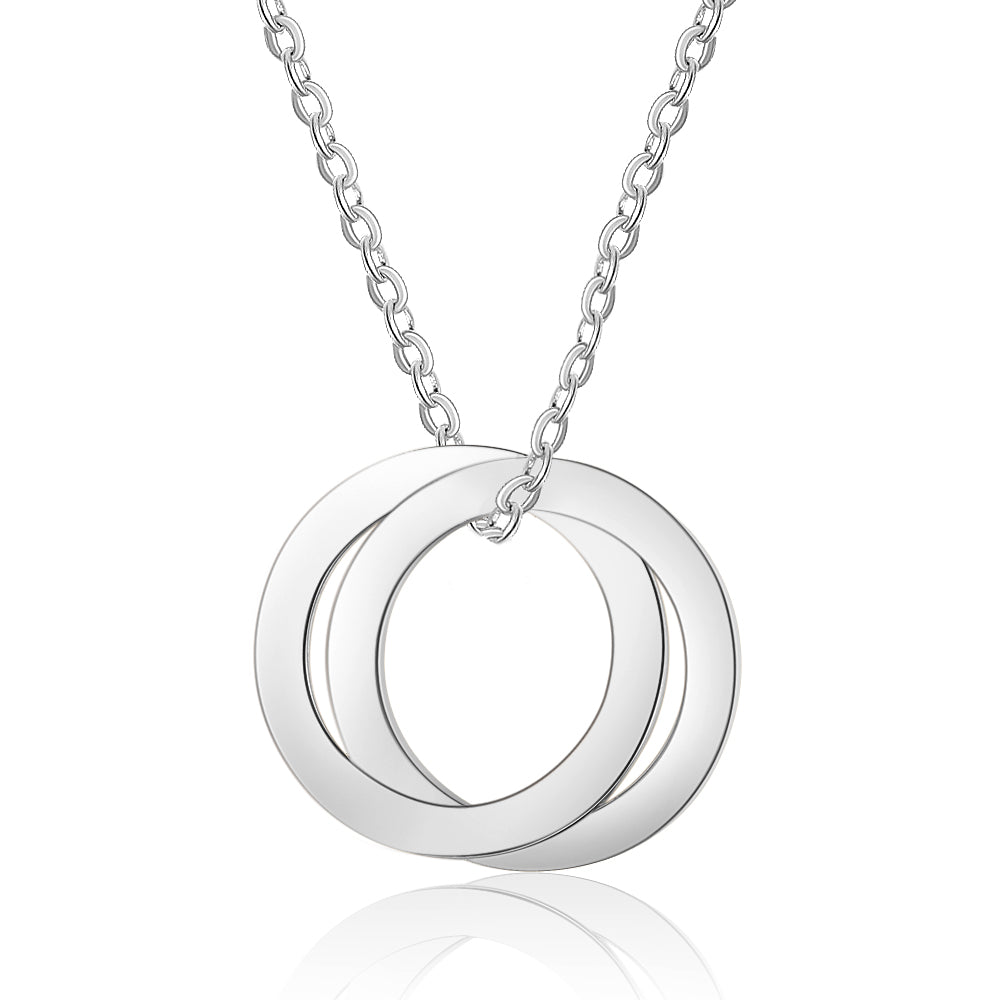 Custom Flat Circle Necklace