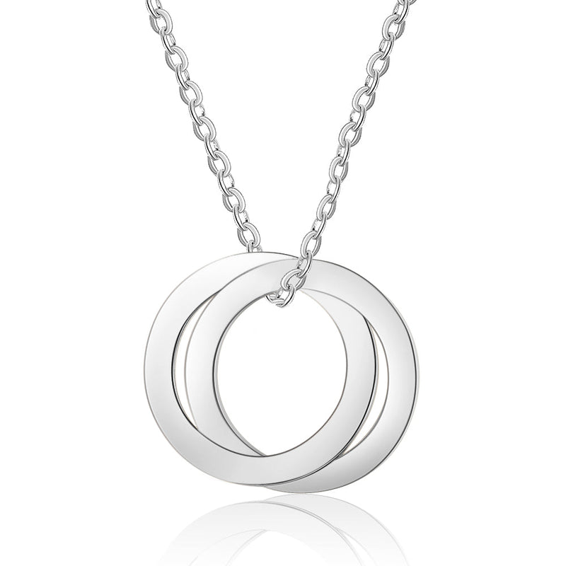 Custom Flat Circle Necklace