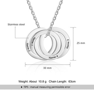 Custom Flat Circle Necklace
