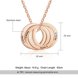 Custom Flat Circle Necklace