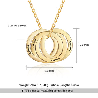 Custom Flat Circle Necklace