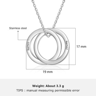 Customized Multi Ring Necklace