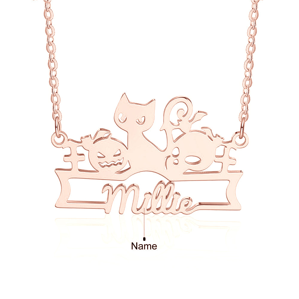 Halloween Name Necklace