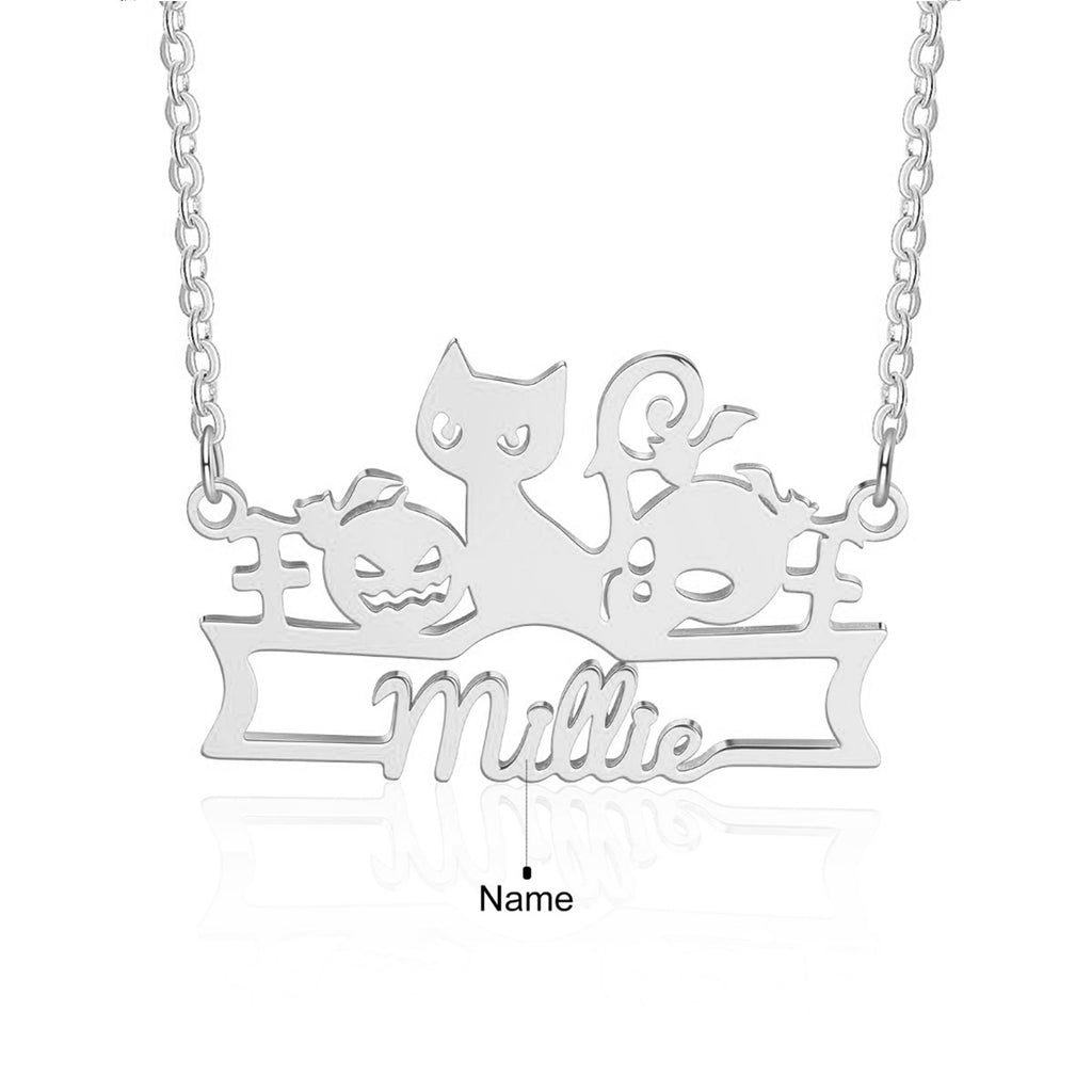 Halloween Name Necklace