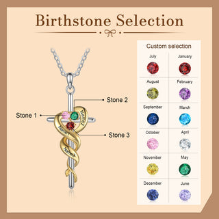 Cooper Cross Vine Pendant Necklace