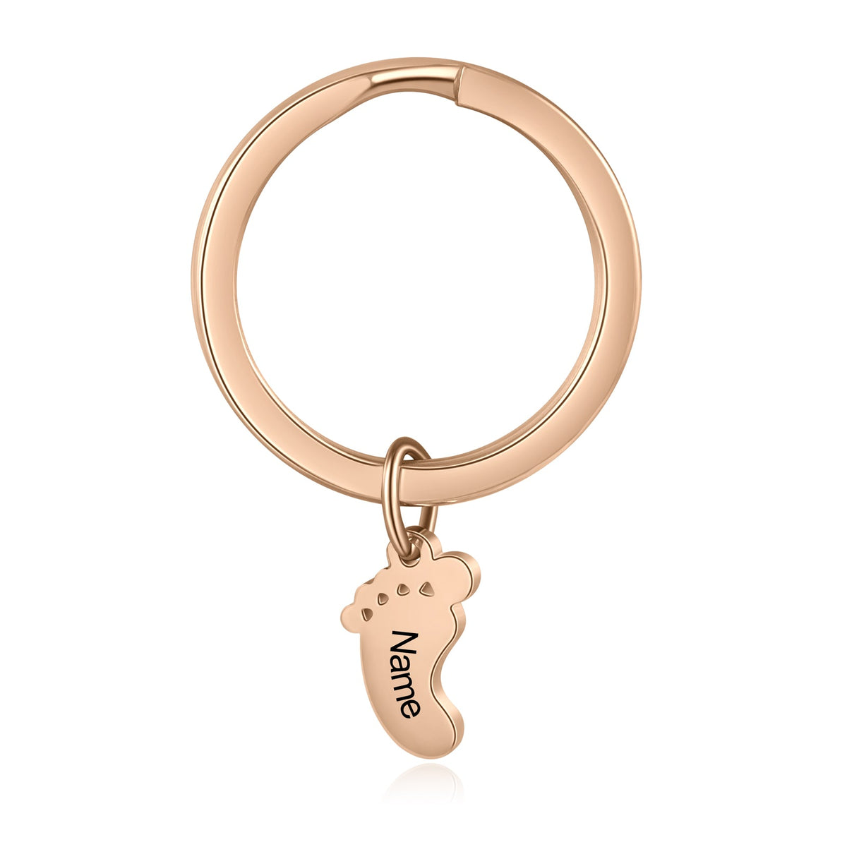 Custom Stainless Steel Feet Keychain