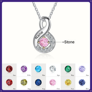 Bar Birthstone Necklace