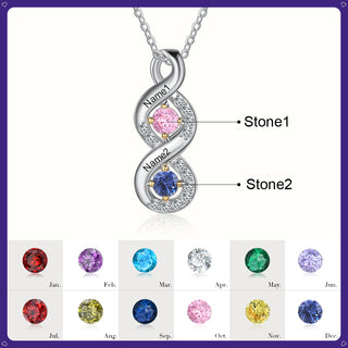 Bar Birthstone Necklace