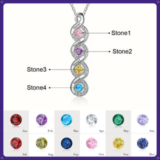 Bar Birthstone Necklace