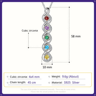 Bar Birthstone Necklace