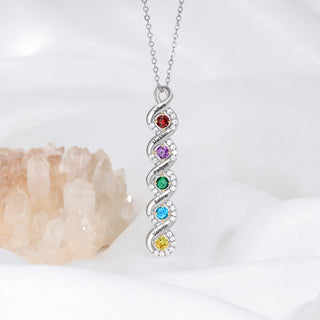Bar Birthstone Necklace