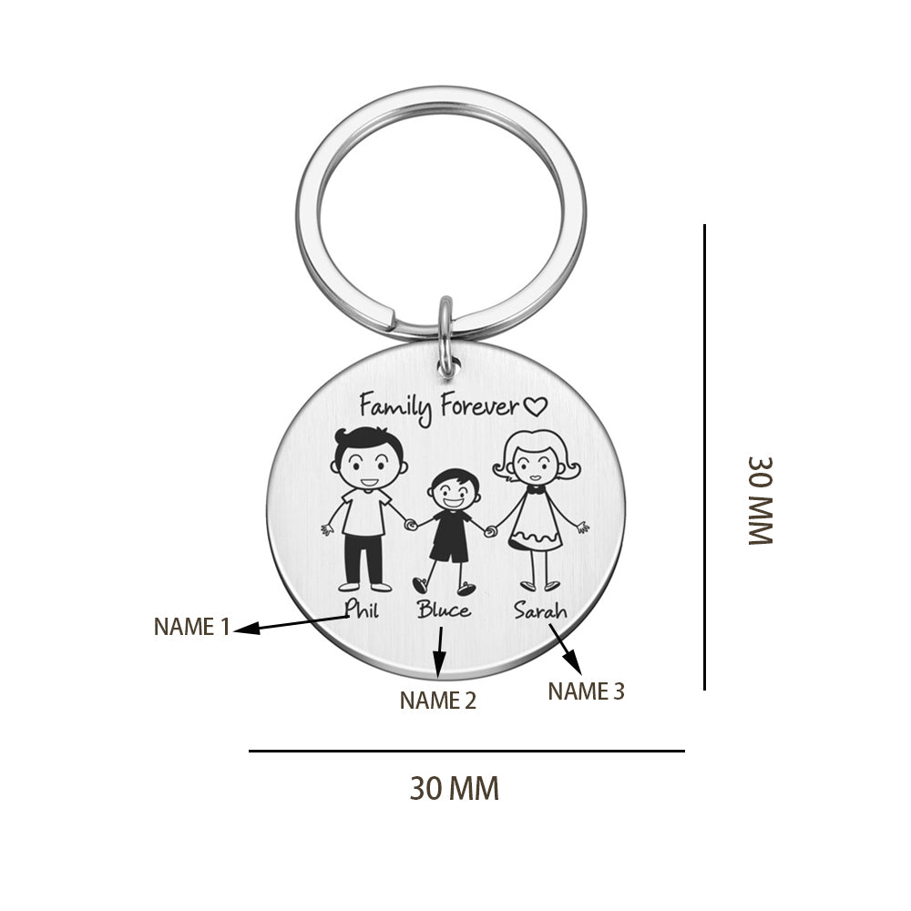Custom Round Keychain