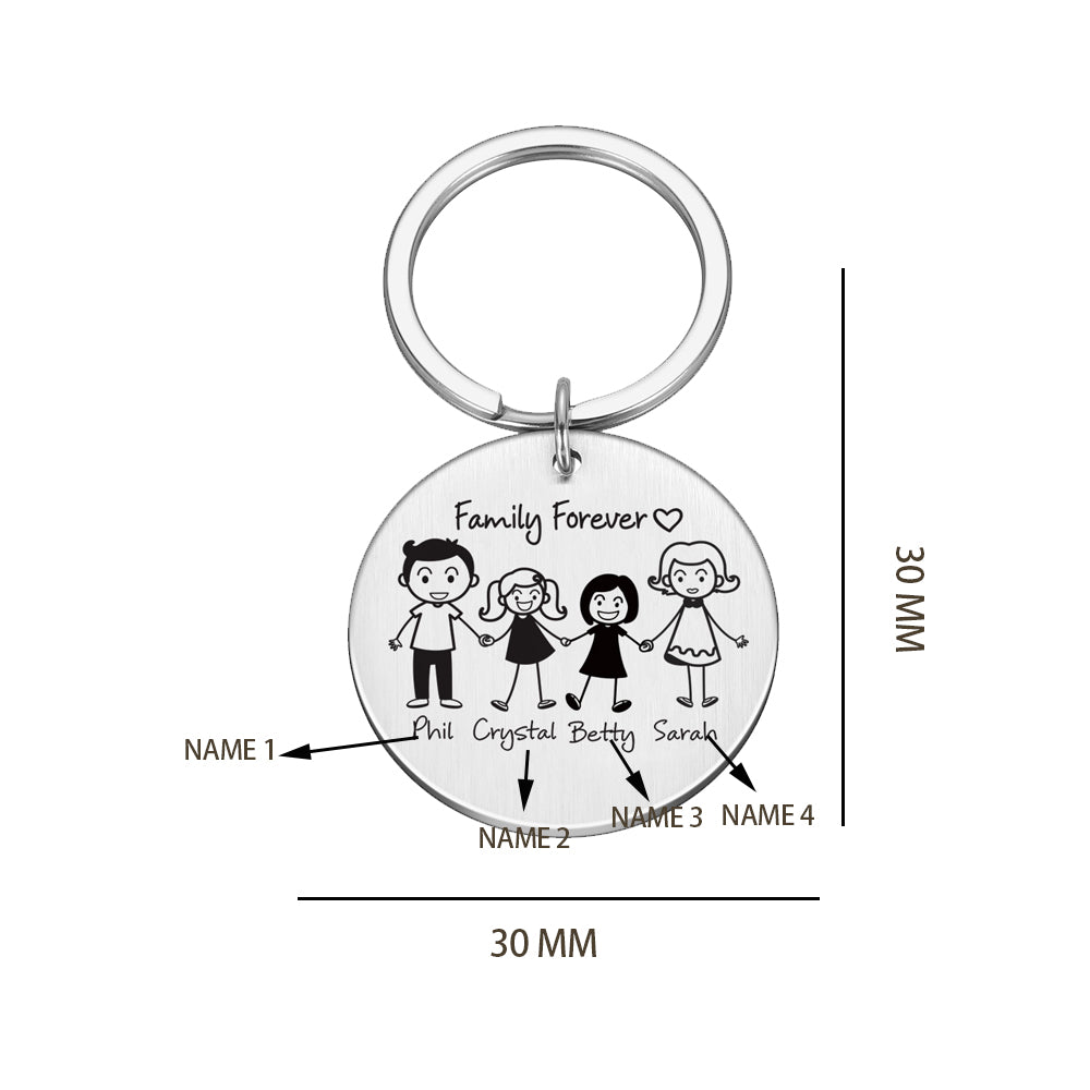 Custom Round Keychain