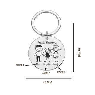 Custom Round Keychain