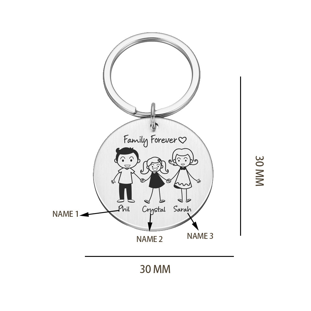 Custom Round Keychain