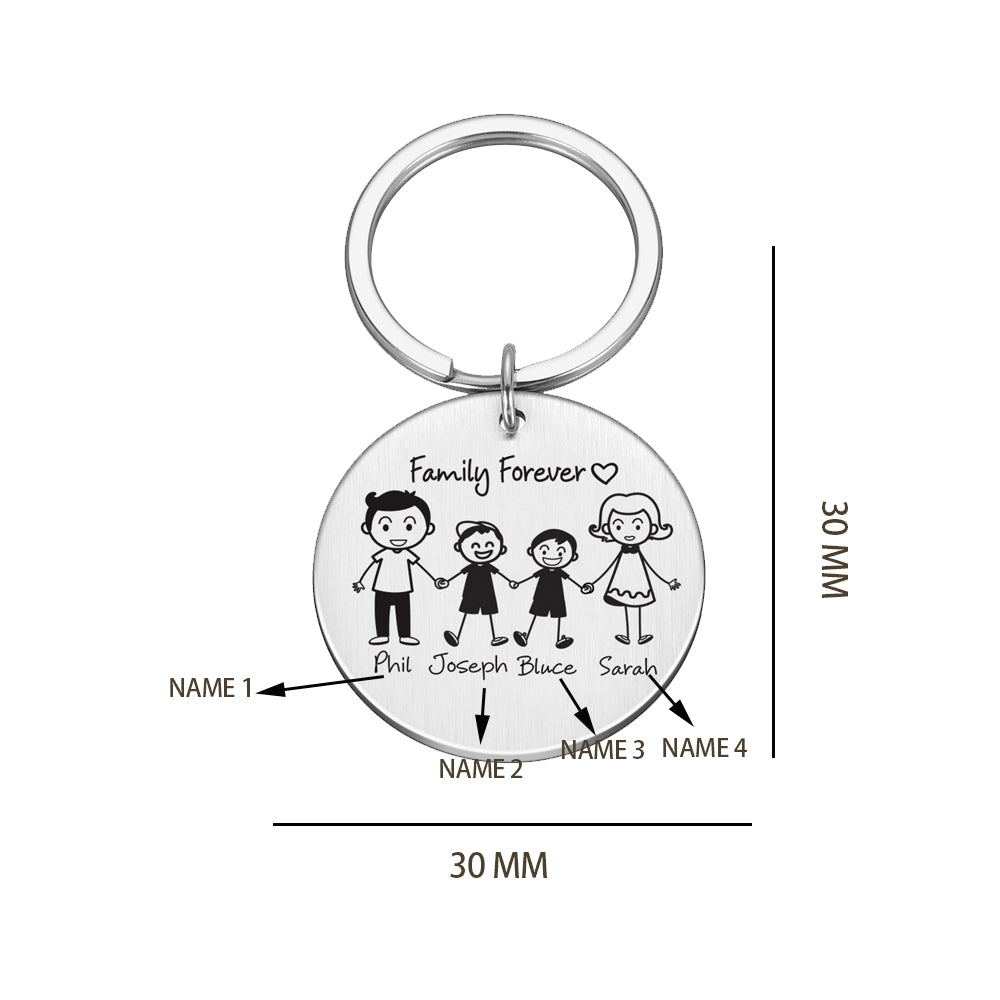 Custom Round Keychain