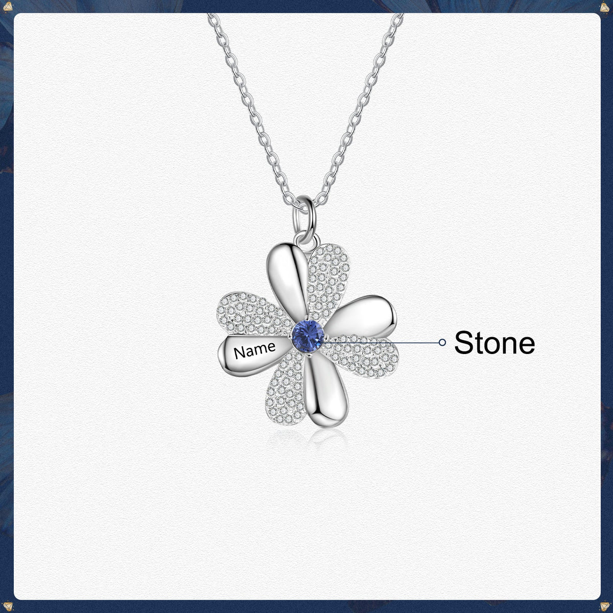 Price Personalized 925 Sterling Silver Clover Necklace