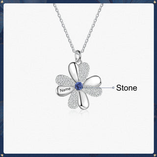 Price Personalized 925 Sterling Silver Clover Necklace