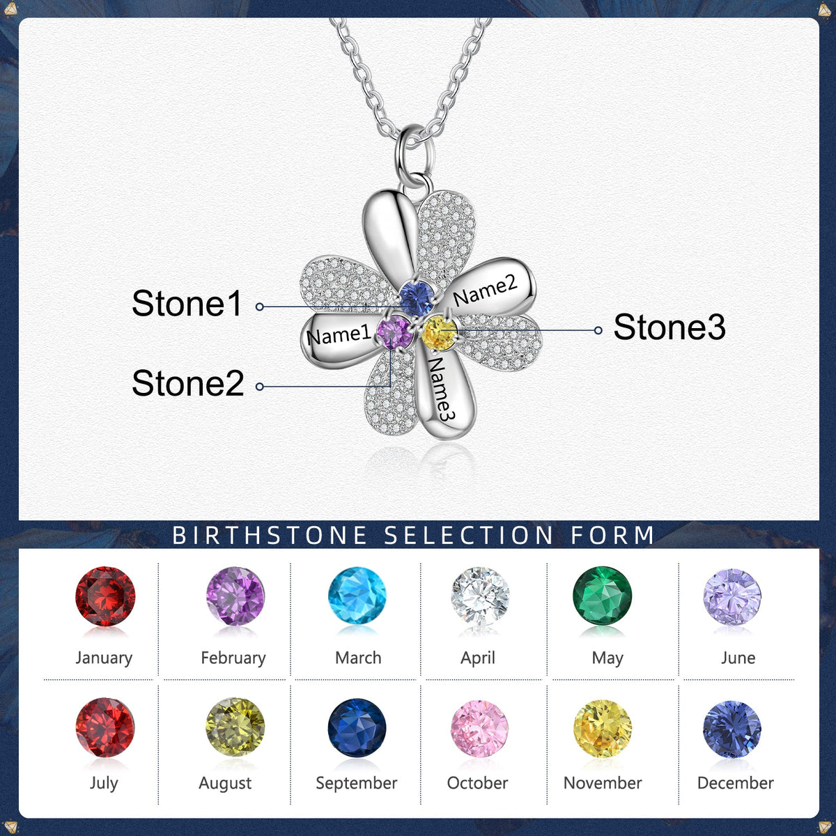 Price Personalized 925 Sterling Silver Clover Necklace