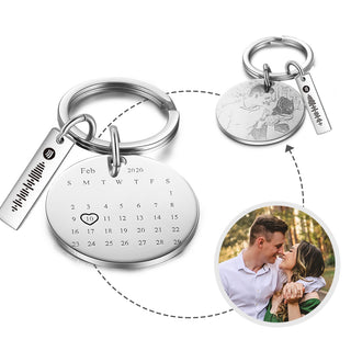 Best Personalized Photo Stainless steel Keychain set