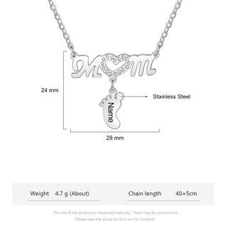 Engraving Stainless Steel Necklace
