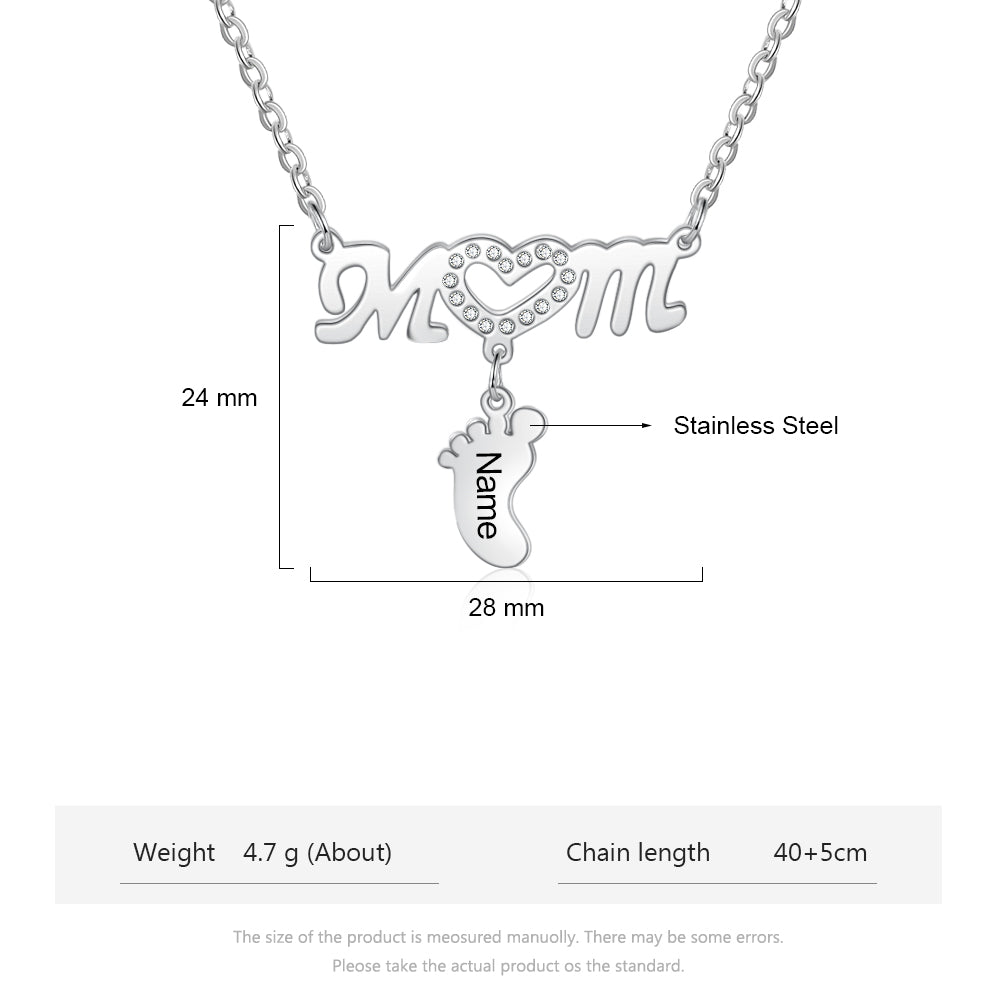 Engraving Stainless Steel Necklace