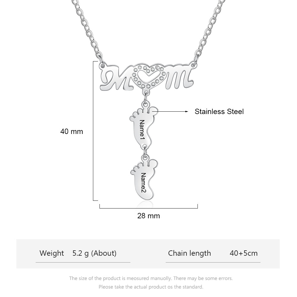Engraving Stainless Steel Necklace