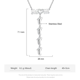 Engraving Stainless Steel Necklace
