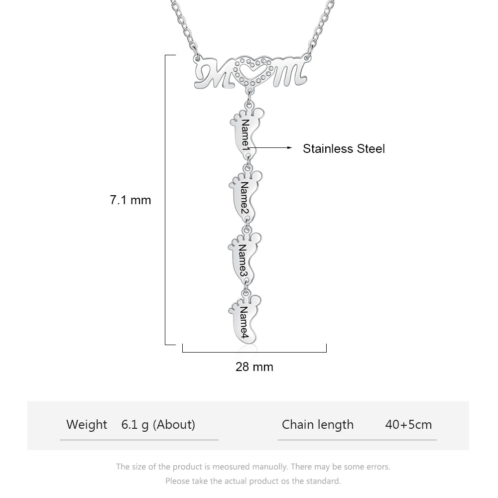 Engraving Stainless Steel Necklace