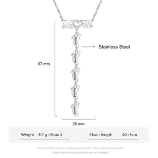 Engraving Stainless Steel Necklace