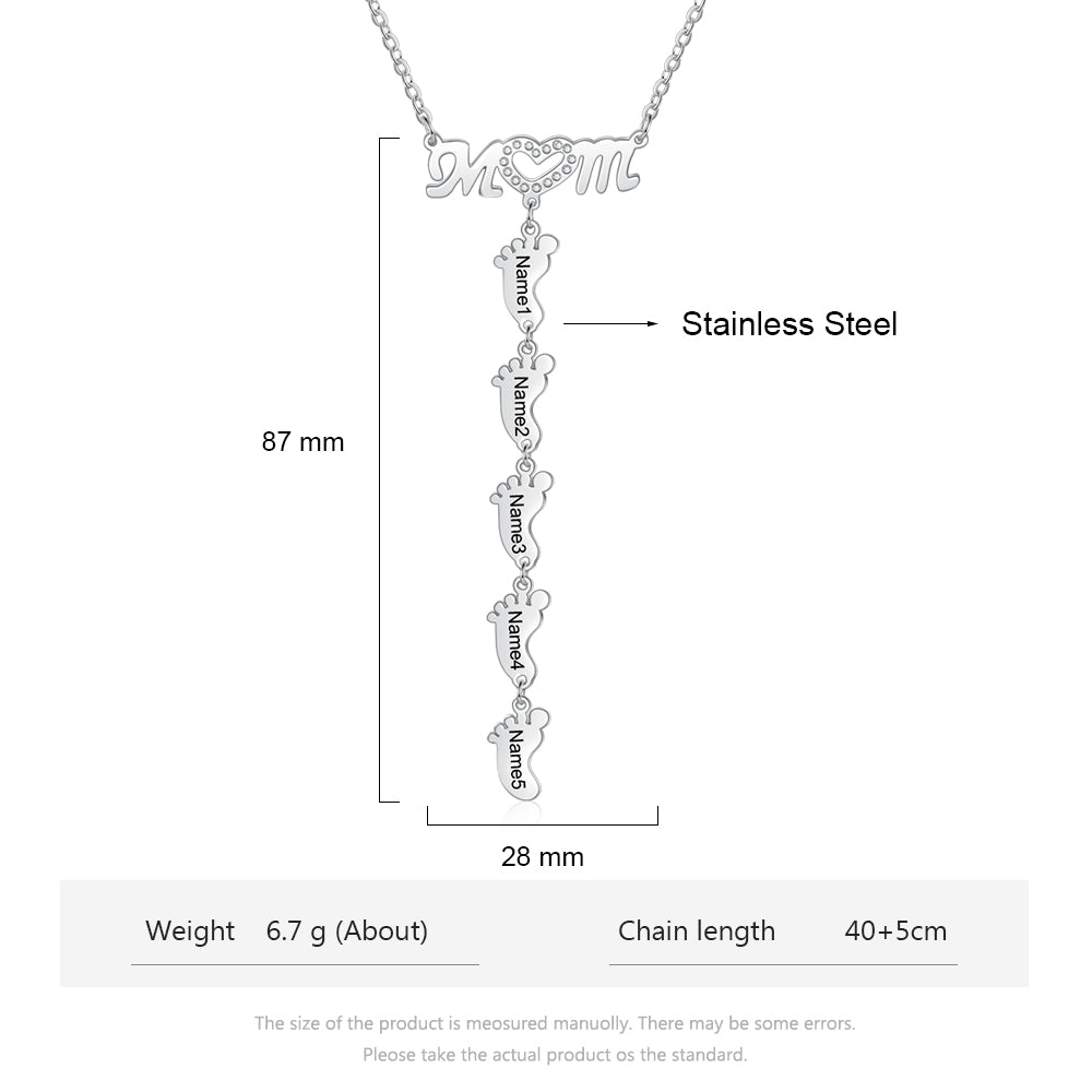 Engraving Stainless Steel Necklace