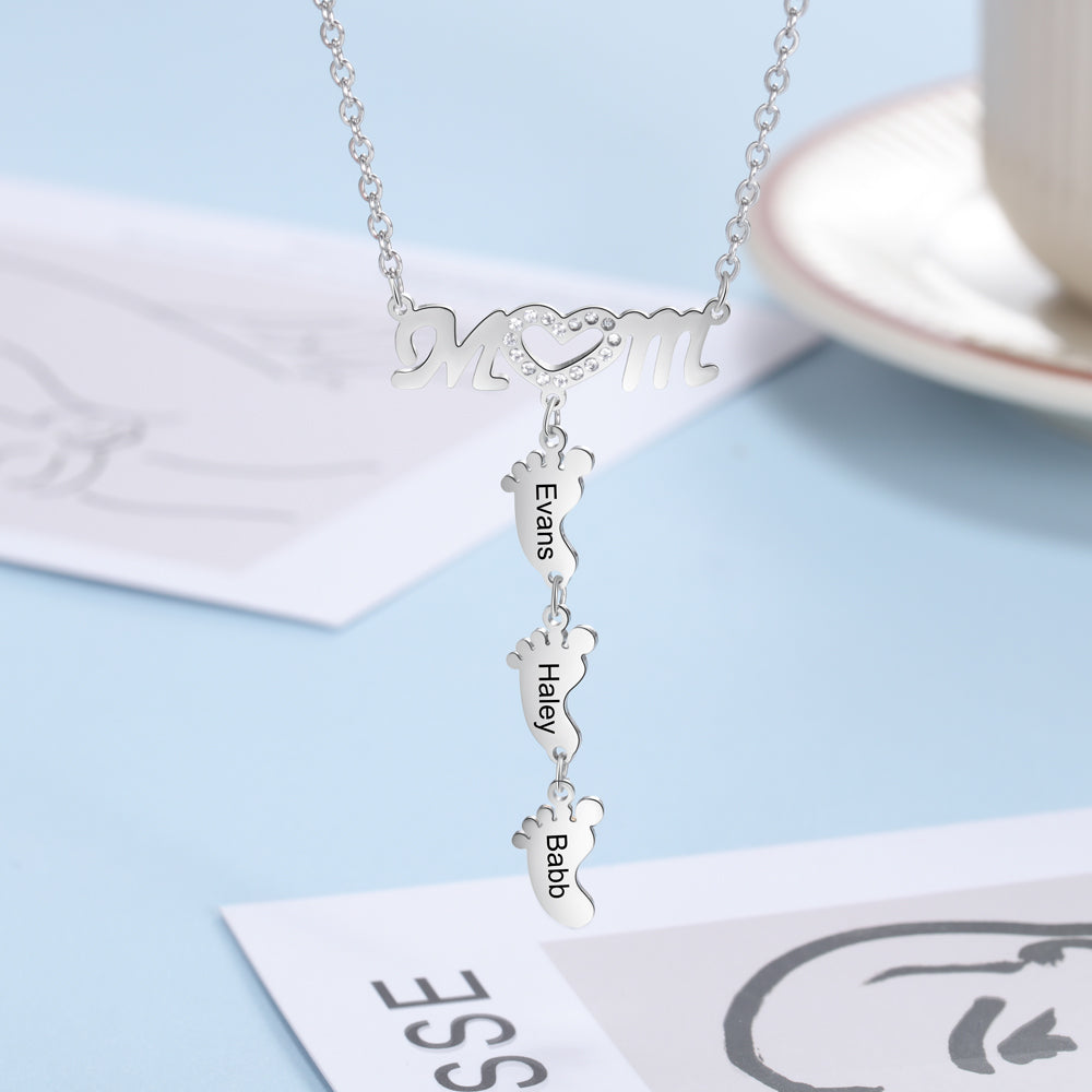 Engraving Stainless Steel Necklace