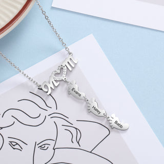 Engraving Stainless Steel Necklace