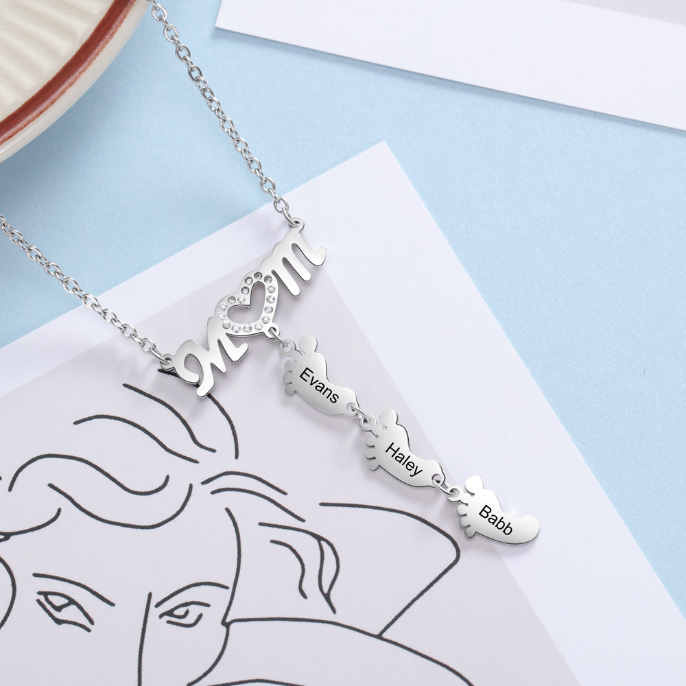 Engraving Stainless Steel Necklace