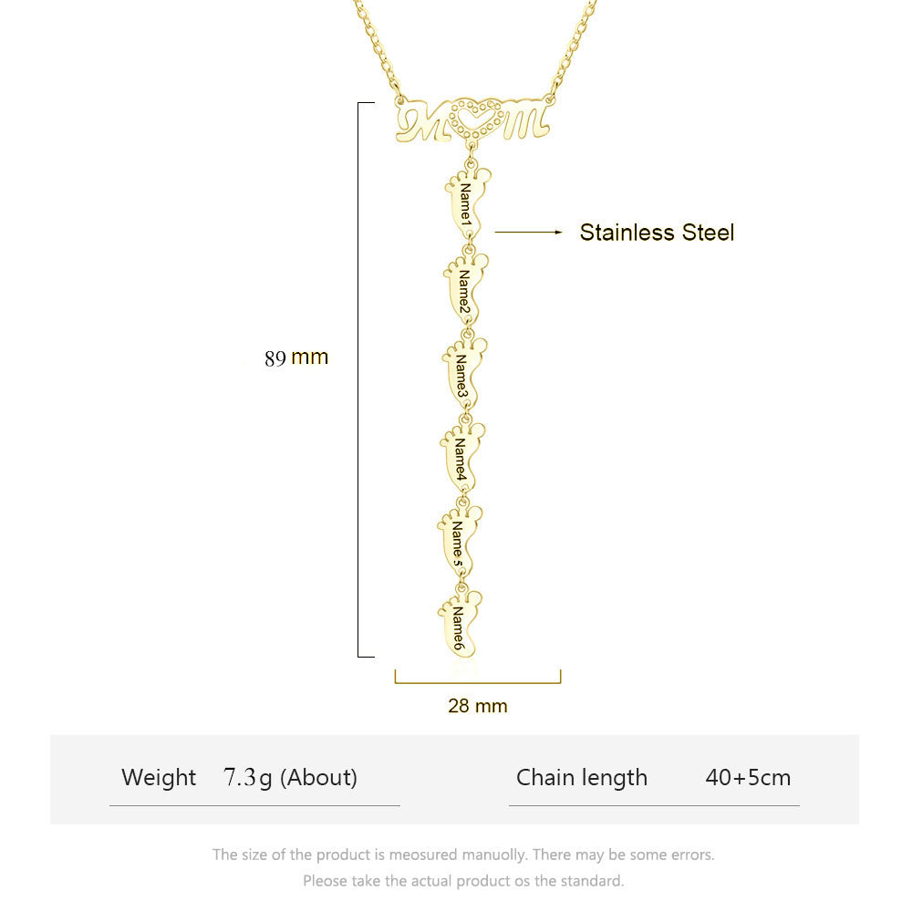 Engraving Stainless Steel Necklace