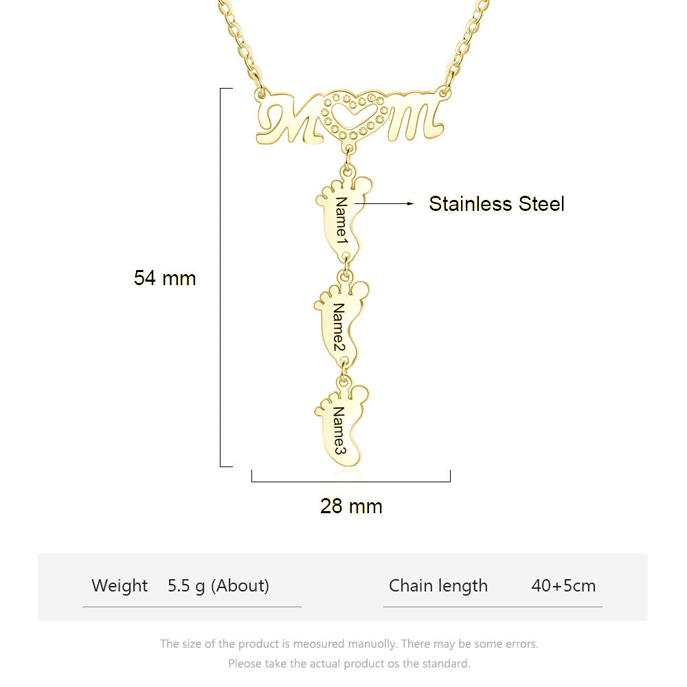 Engraving Stainless Steel Necklace